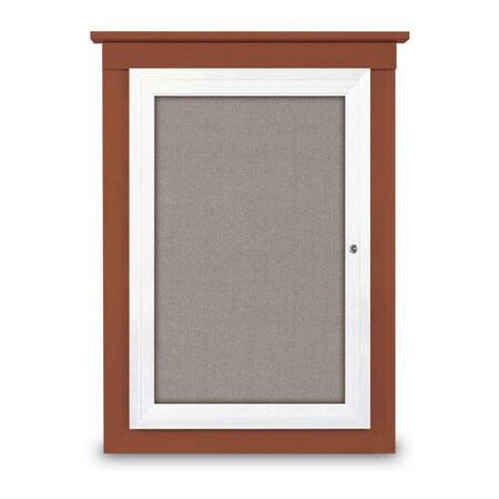 Single Door Enclosed Letterboard,47x36